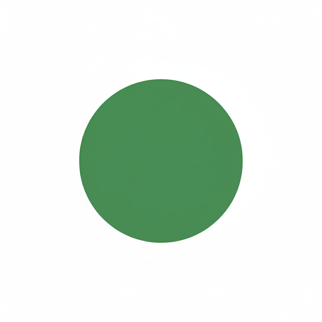 Imagem de um circulo verde