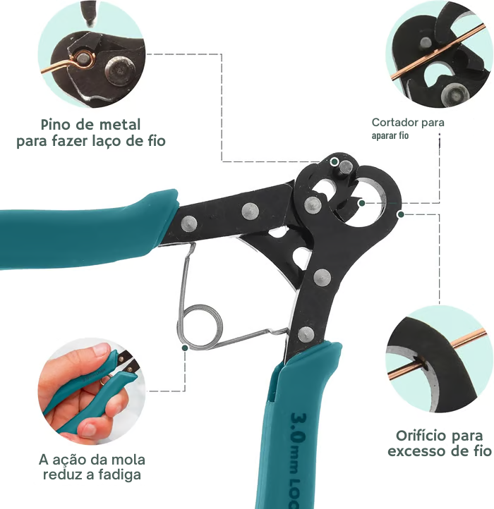 Alicate de laço de um passo